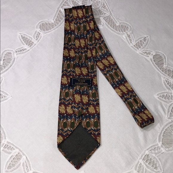 XMI Nordstrom Hand Sewn Italian Silk Tie 57” x 3.75” - Picture 7 of 8